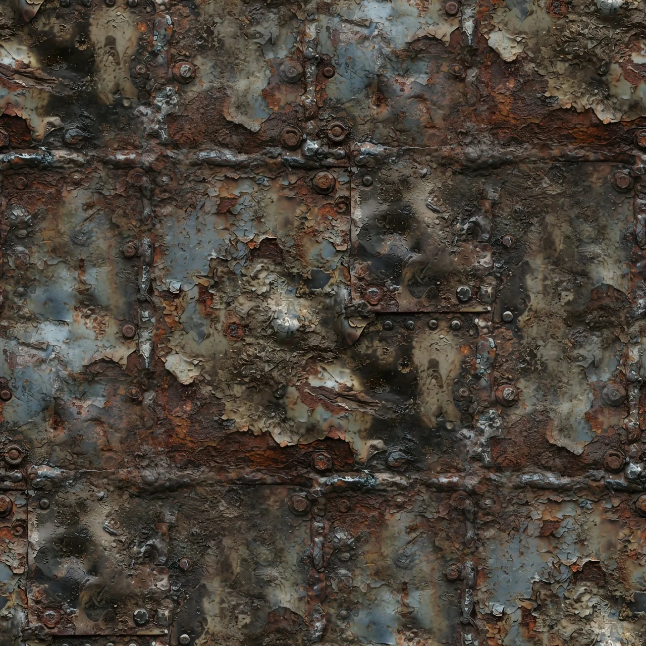 Metal Rust PBR Texture Pack №5  (8K Resolution, tileable) — PBR texture