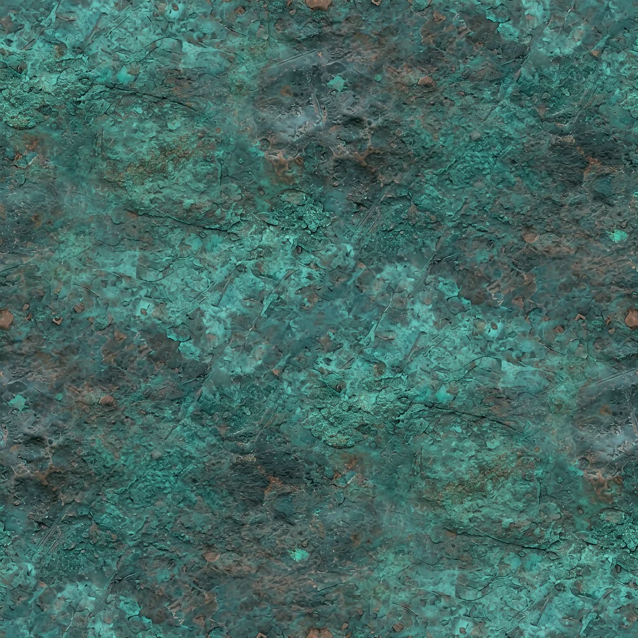 Copper Patina PBR Texture Pack №1  (8K Resolution, tileable) — PBR texture