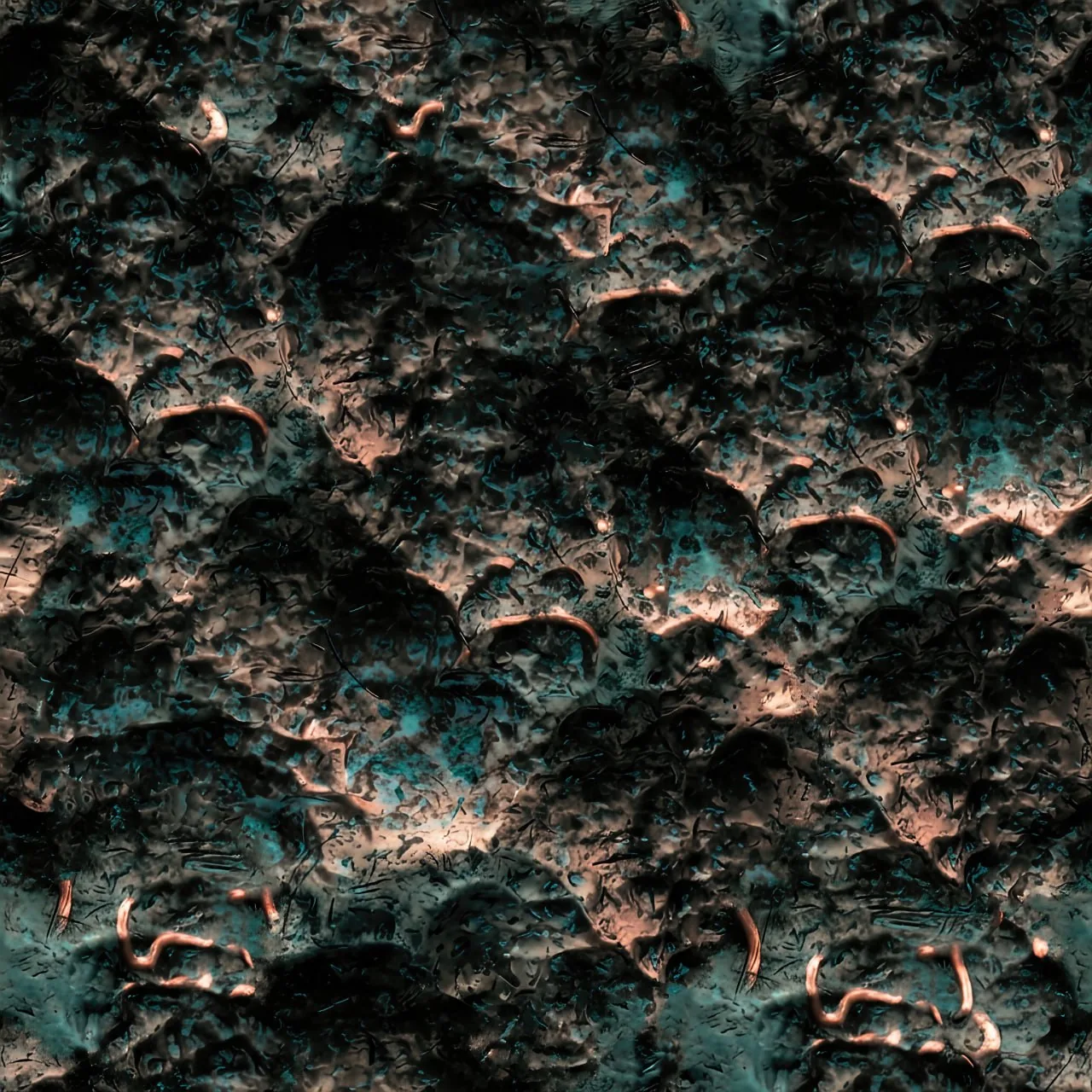 Copper Patina PBR Texture Pack №3  (8K Resolution, tileable) — PBR texture