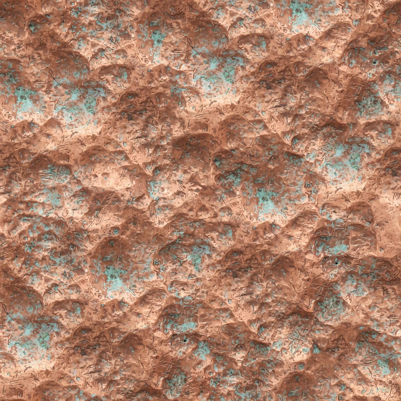 Copper Patina PBR Texture Pack №4  (8K Resolution, tileable) — PBR texture