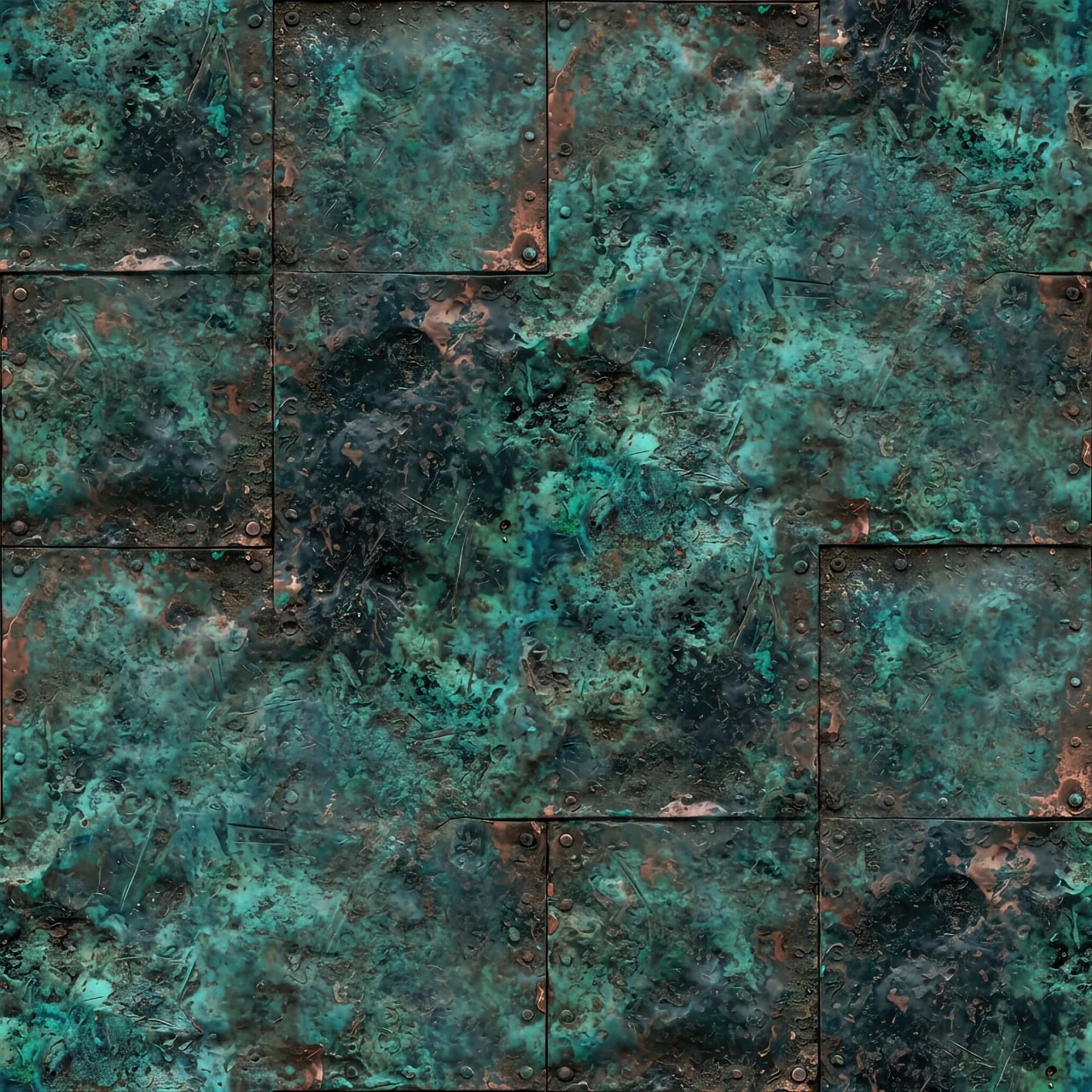 Copper Patina PBR Texture Pack №6  (8K Resolution, tileable) — PBR texture