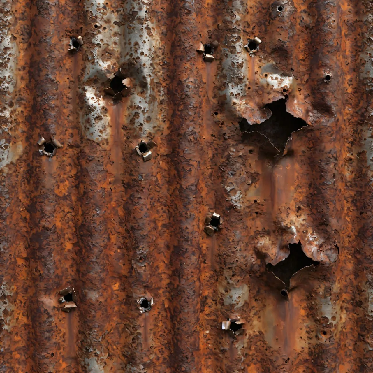 Metal Rust PBR Texture Pack №21  (8K Resolution, tileable) — PBR texture