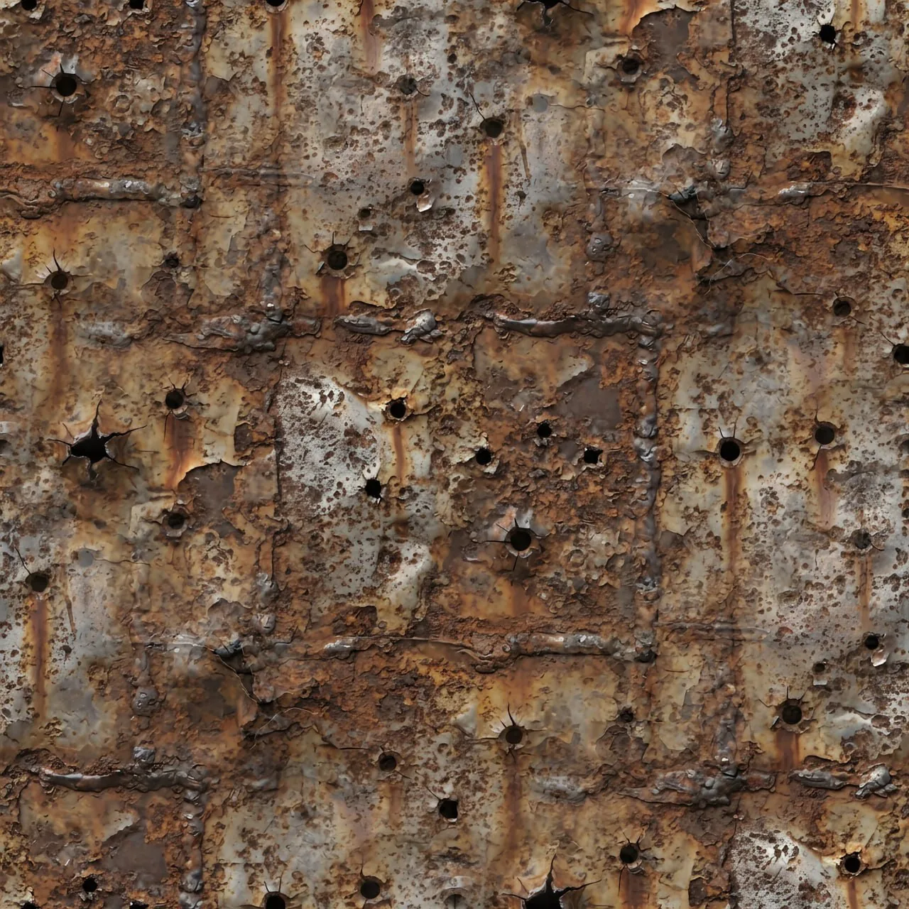 Metal Rust PBR Texture Pack №23  (8K Resolution, tileable) — PBR texture