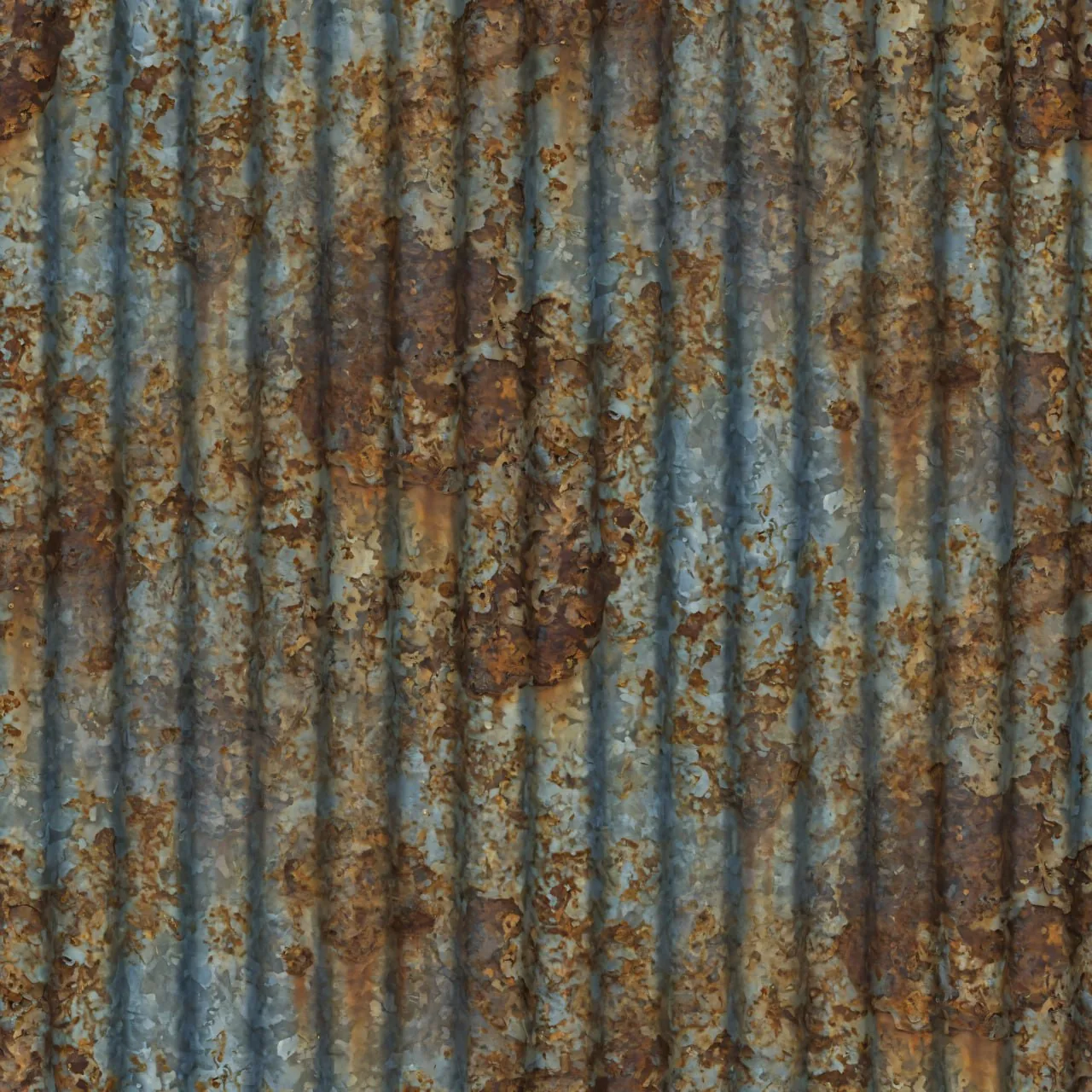 Metal Rust PBR Texture Pack №25  (8K Resolution, tileable) — PBR texture
