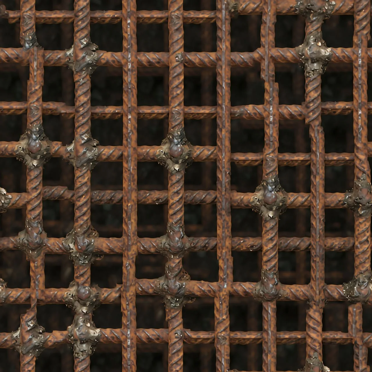 Metal Grille PBR Texture Pack №1  (8K Resolution, tileable) — PBR texture