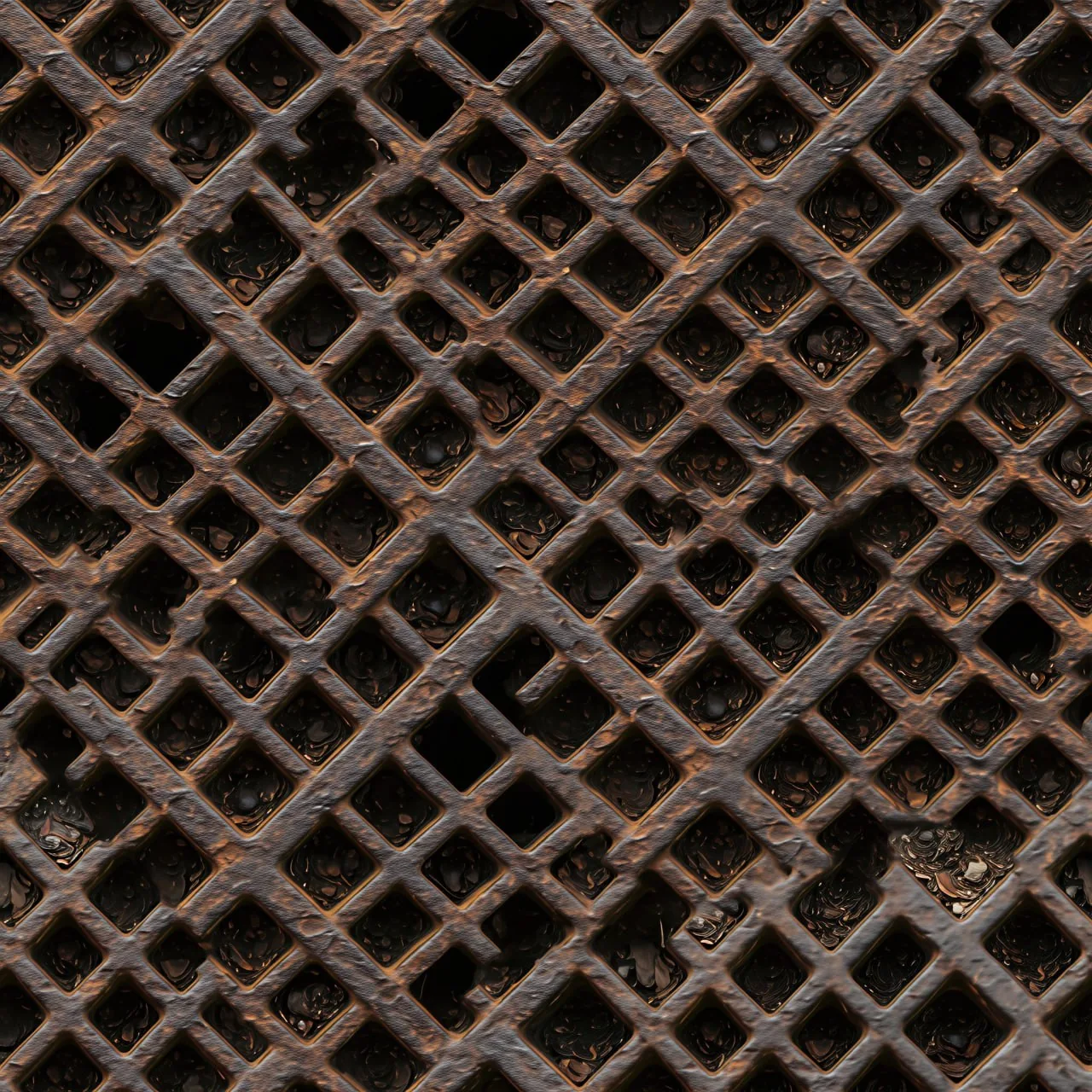 Metal Grille PBR Texture Pack №3  (8K Resolution, tileable) — PBR texture