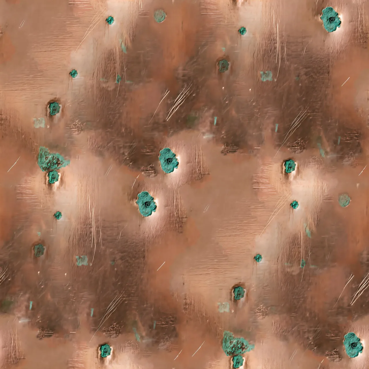 Copper Patina PBR Texture Pack №7  (8K Resolution, tileable) — PBR texture