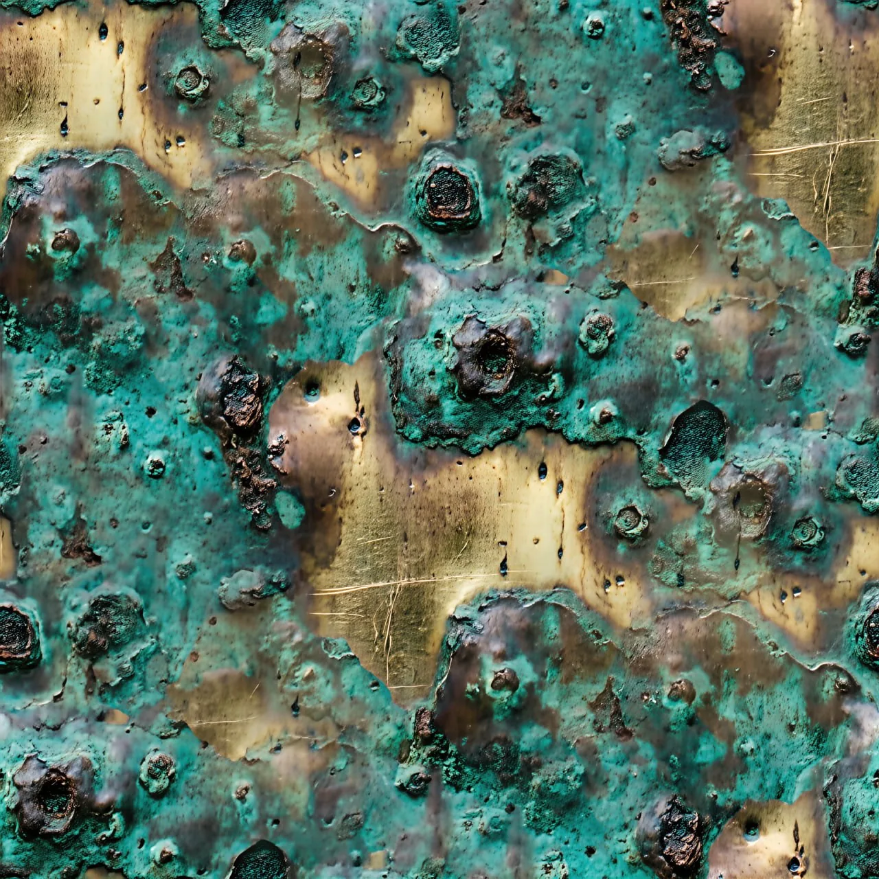 Brass Patina PBR Texture Pack №1  (8K Resolution, tileable) — PBR texture