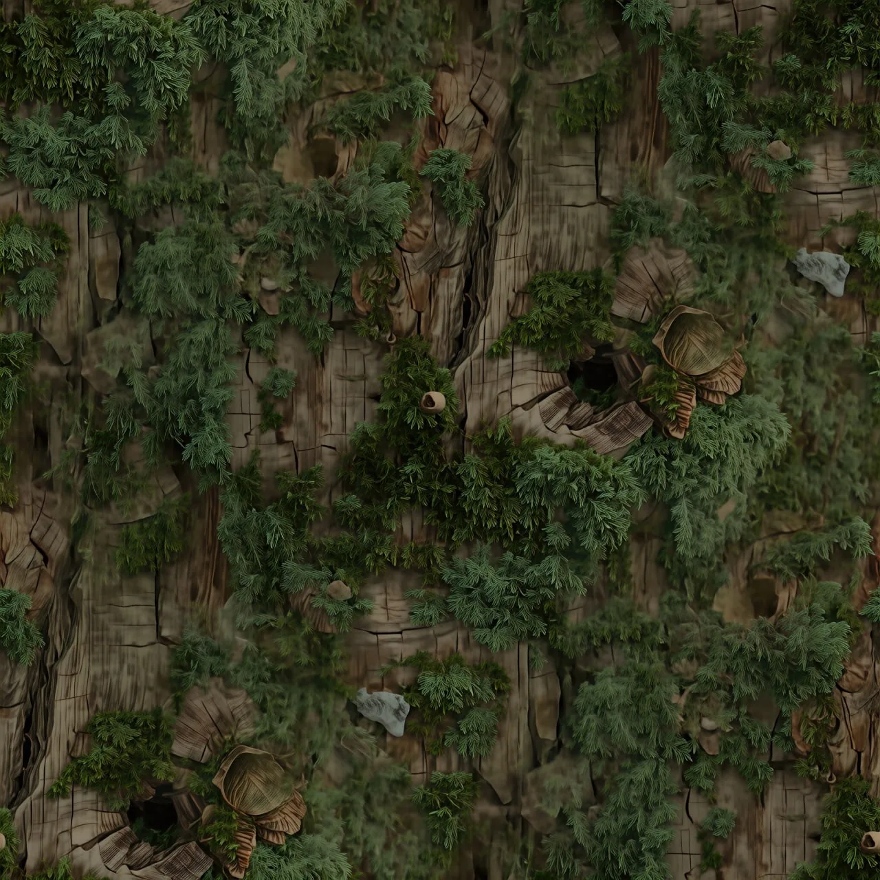 Moss Wood PBR Texture Pack №2 (8K Resolution, tileable) — PBR texture
