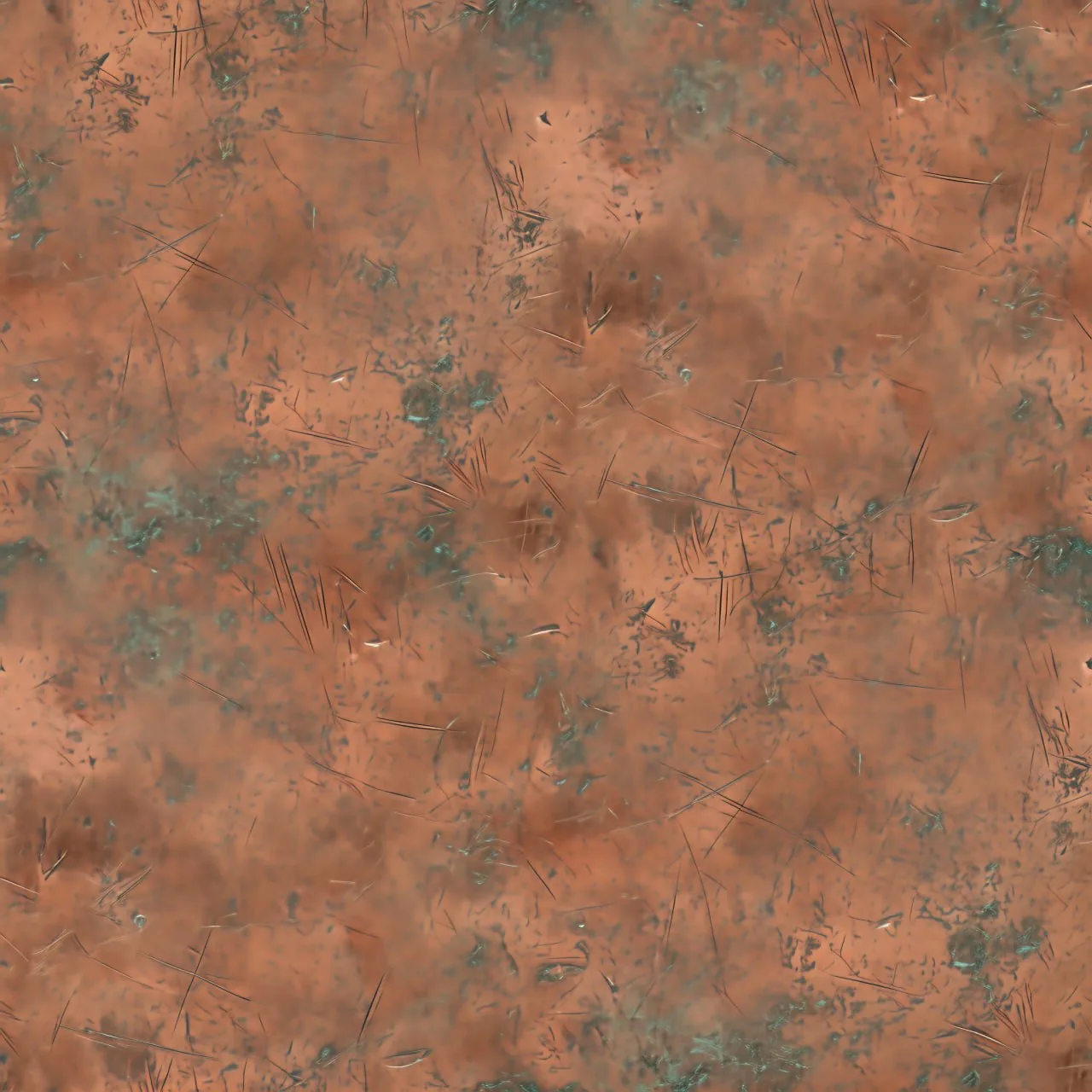 Copper PBR Texture Pack №2  (8K Resolution, tileable) — PBR texture
