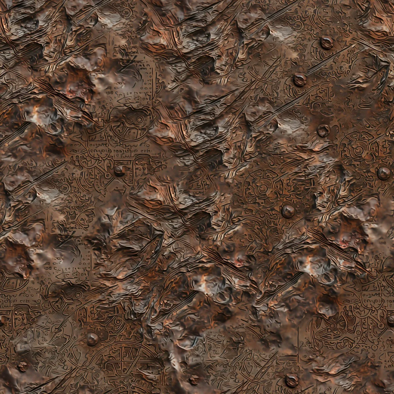 Copper PBR Texture Pack №5  (8K Resolution, tileable) — PBR texture