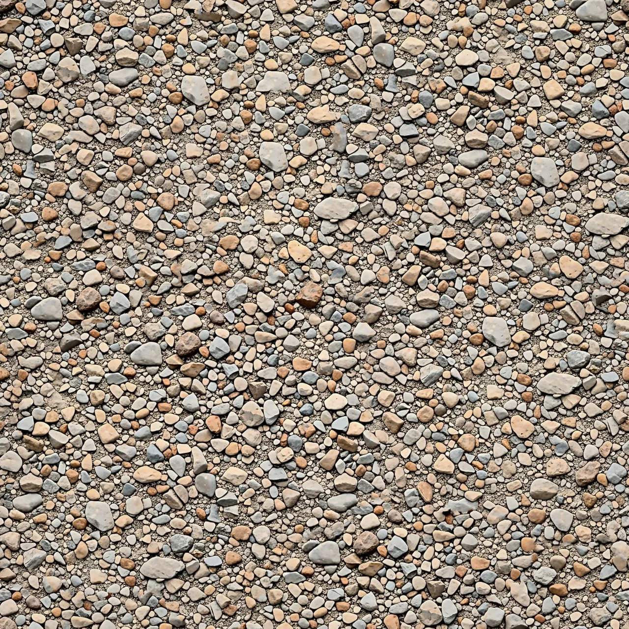 Gravel PBR Texture Pack №3  (8K Resolution, tileable) — PBR texture