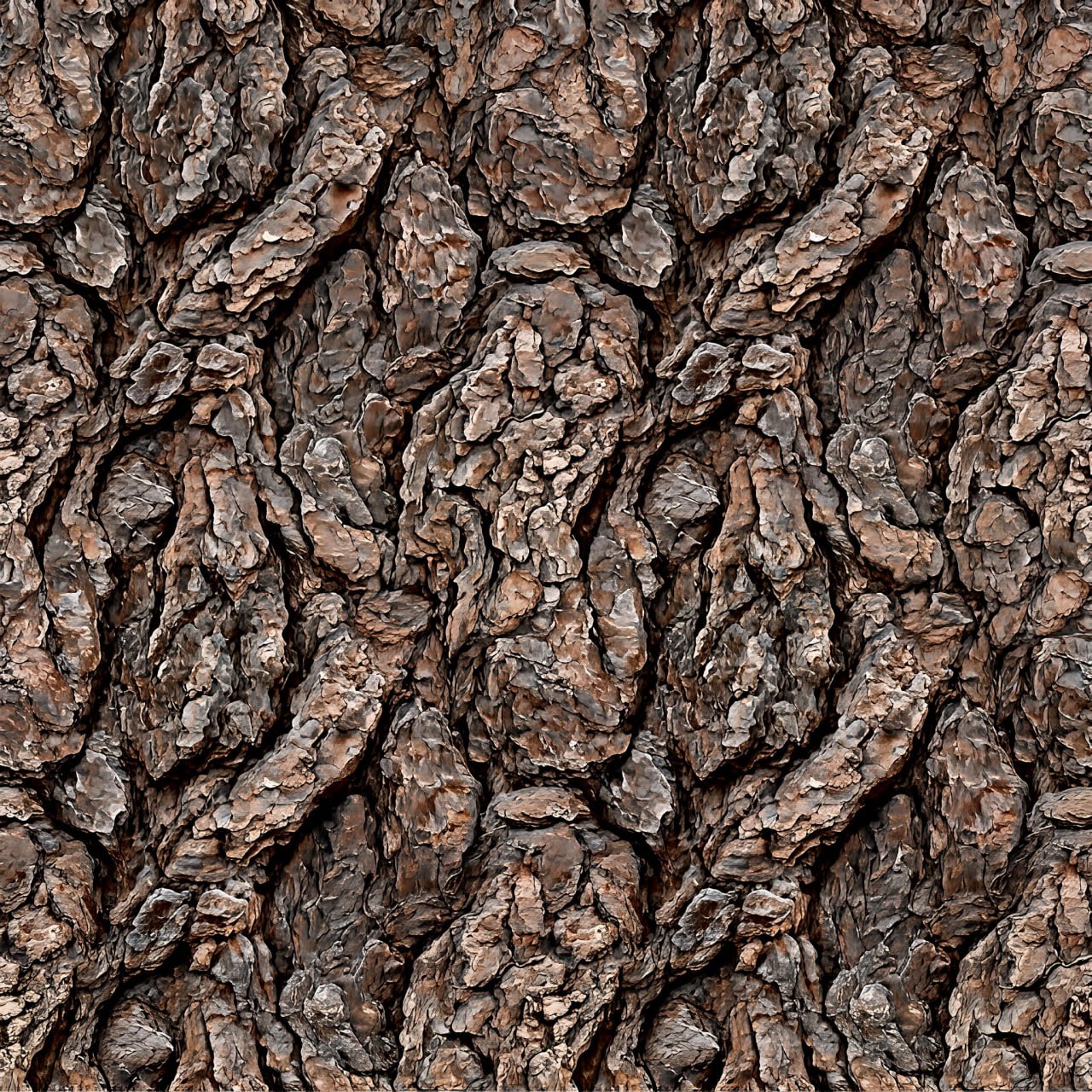 Bark PBR Texture Pack №3  (8K Resolution, tileable) — PBR texture