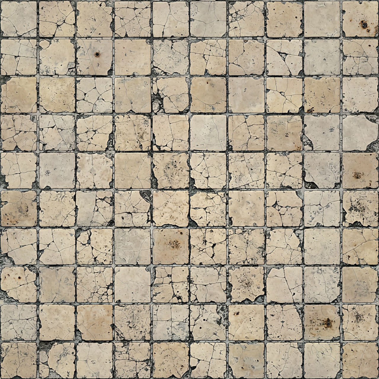 Old Tile PBR Texture Pack №3 (8K Resolution, tileable) — PBR texture